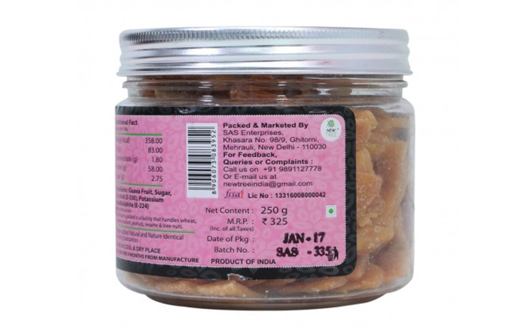 New Tree Fruit Meal Dried Guava   Jar  250 grams